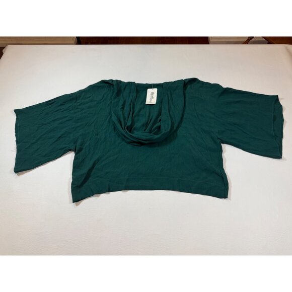 Karlie Green Hooded Top Lightweight Pullover Style Medium Drawstring - Picture 5 of 7